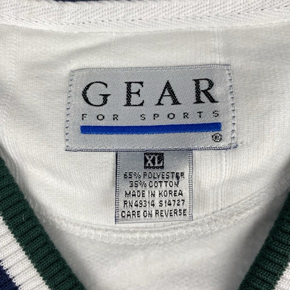 Vintage Eastern Michigan Sweatshirt Mens XL White Varsity V Neck Gear for Sports - Picture 8 of 14